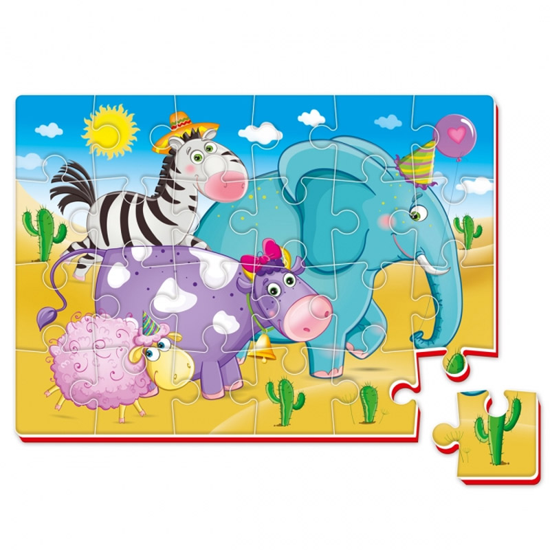Miękkie puzzle A4 Safari