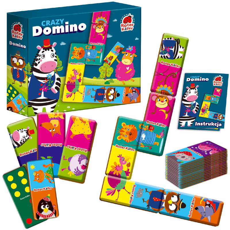 Gra edukacyjna Crazy Domino 1150-02