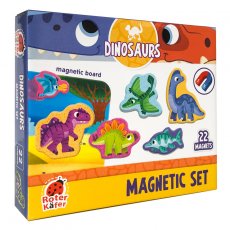 Zestaw magnetyczny z tabliczką - dinozaury